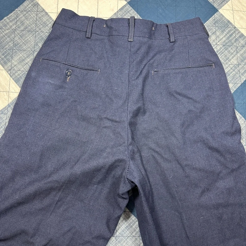 VTG 50s Korean War USN US Military Officers Pants Heavy Work GABARDINE Trousers